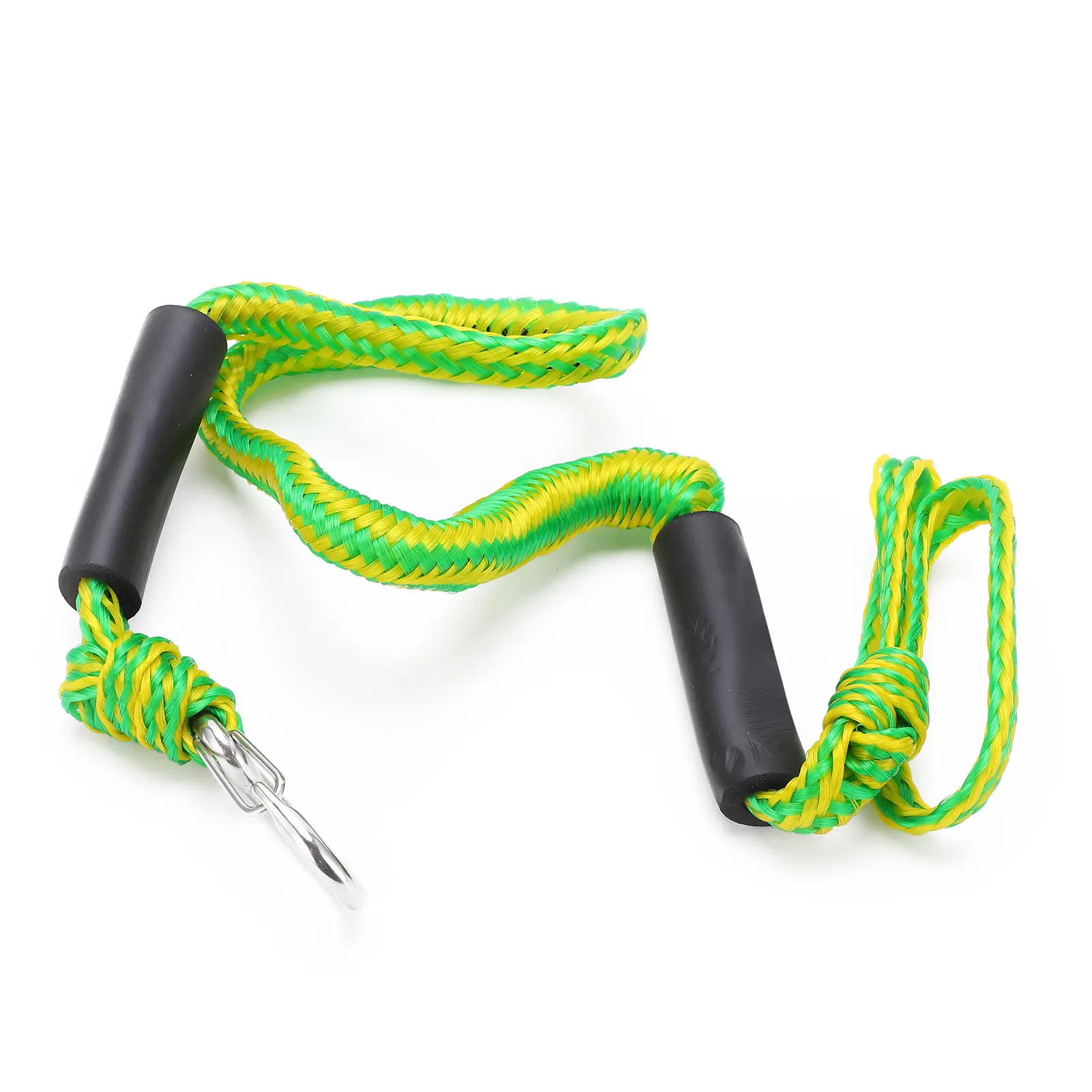 Dock Line Elastic Stretchable Shock‑Absorbing Boat Rope with D‑Shape Buckle for Dock Boat Kayak Mooring