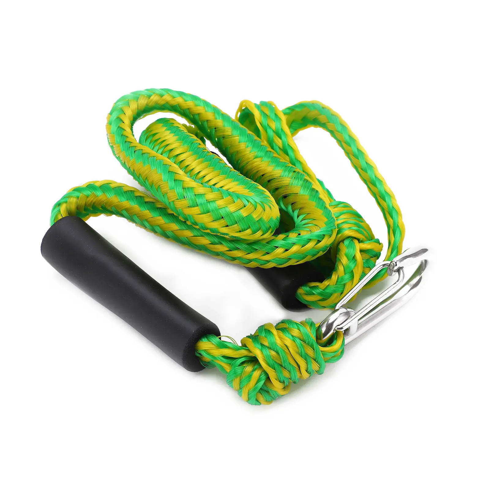 Dock Line Elastic Stretchable Shock‑Absorbing Boat Rope with D‑Shape Buckle for Dock Boat Kayak Mooring