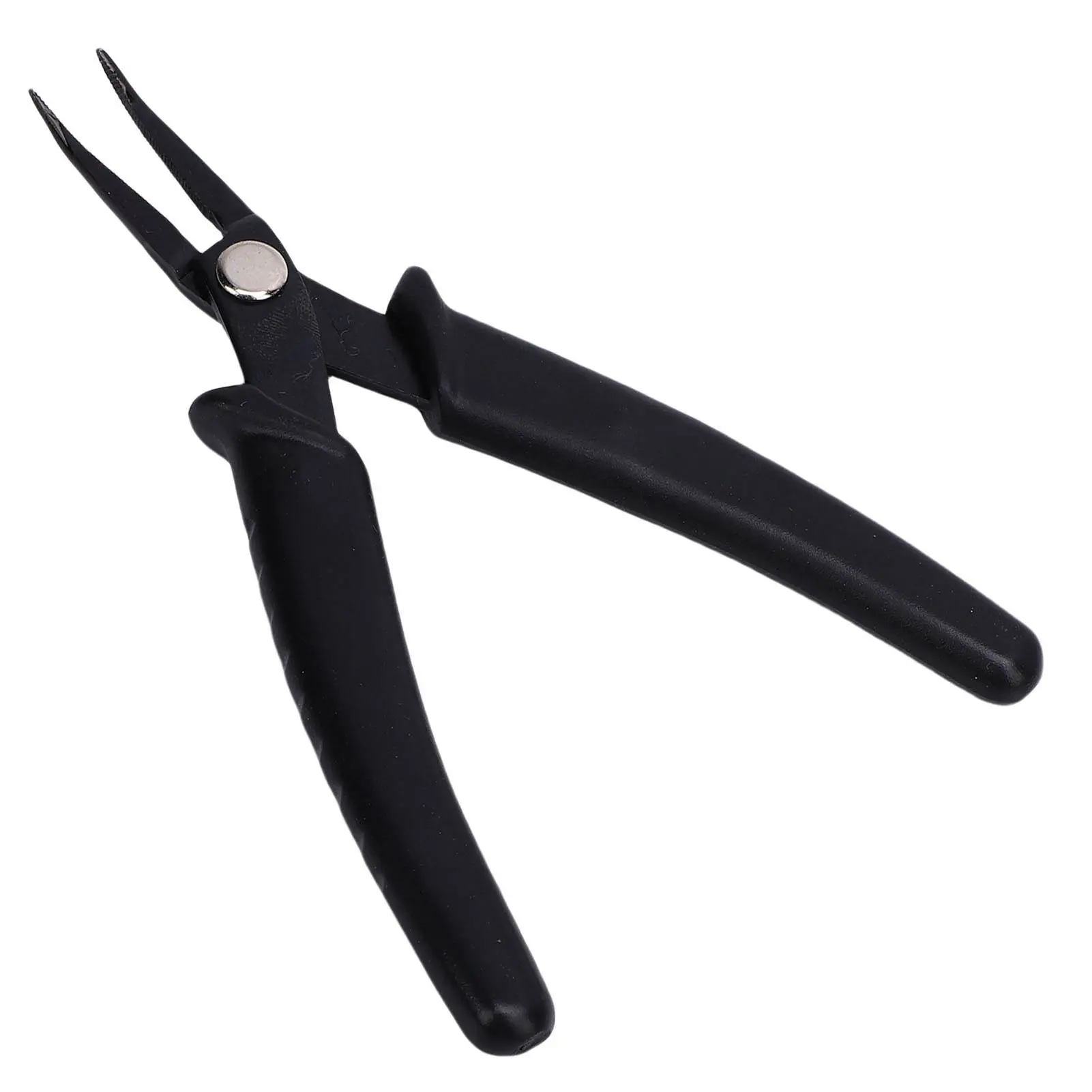 14cm Badminton Racket Stringing Tool Carbon Steel Curved Nose Stringing Pliers with Ergonomic Handle for Tennis Rackets