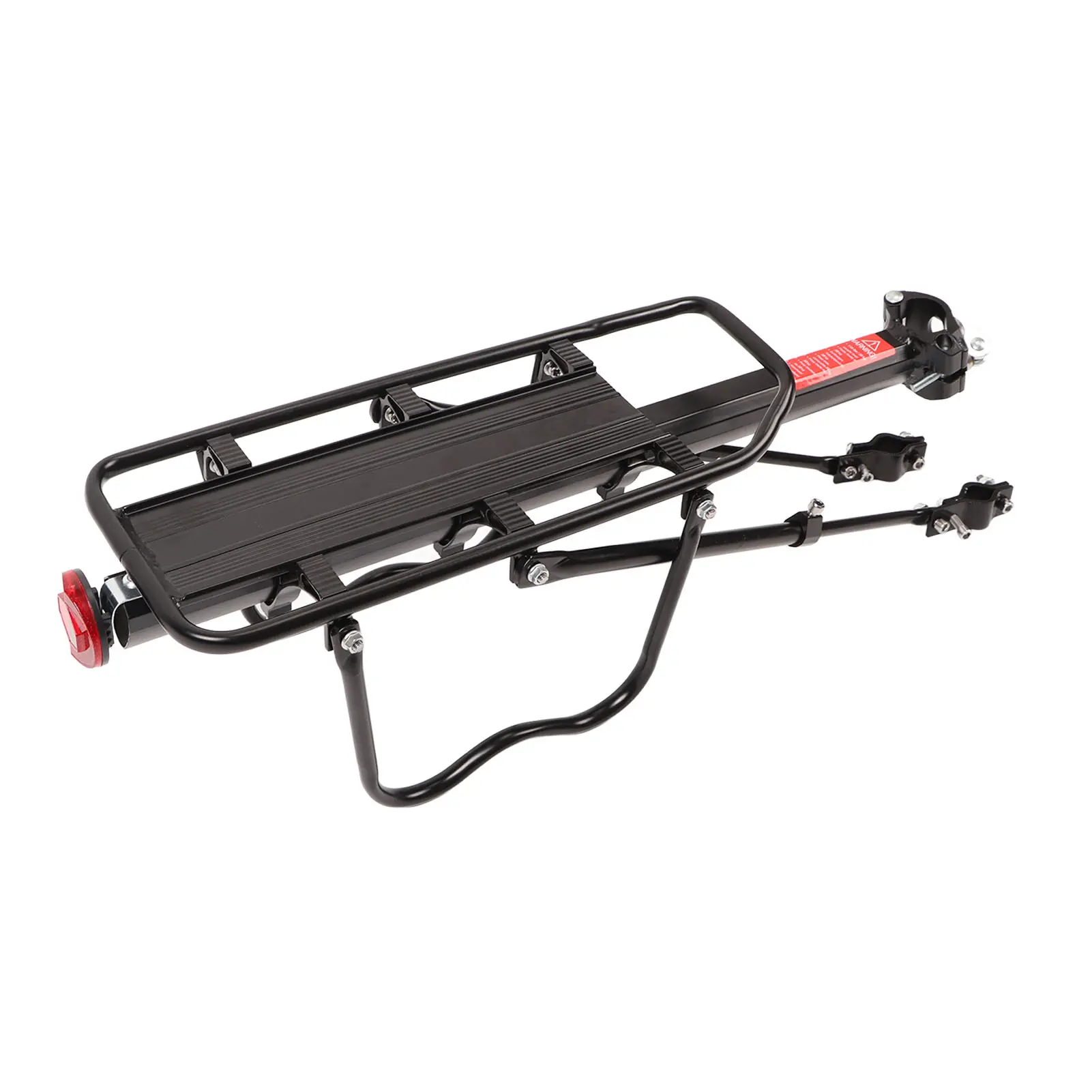 Bicycle Rear Rack Semi Quick Release Lightweight Aluminum Alloy Plastic Bike Carrier Rack for Mountain Bikes Road Bikes