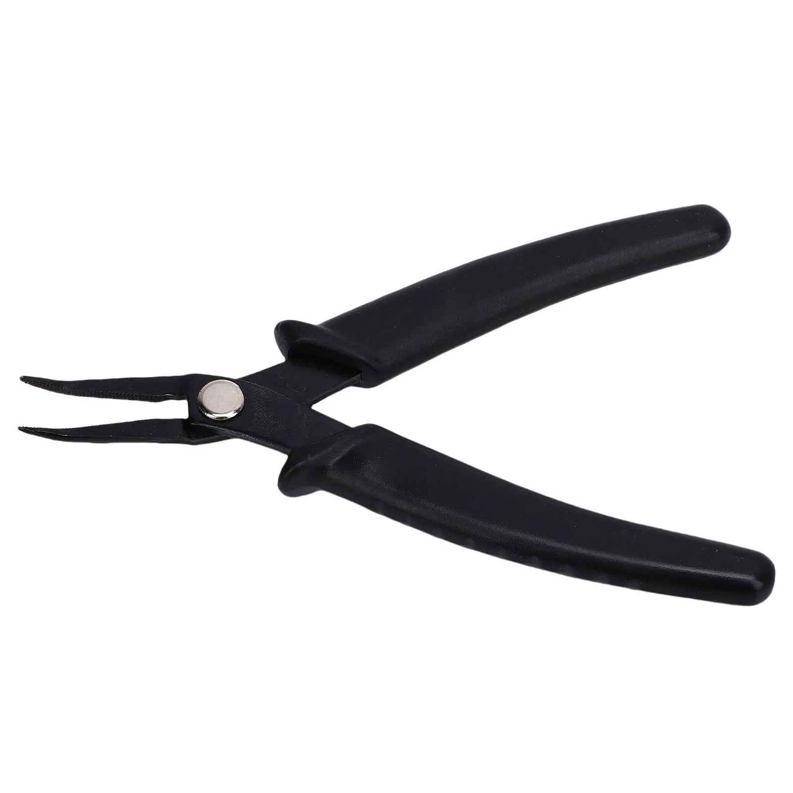 14cm Badminton Racket Stringing Tool Carbon Steel Curved Nose Stringing Pliers with Ergonomic Handle for Tennis Rackets