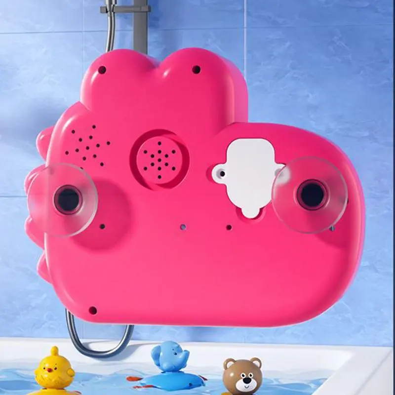 Bubble Maker for Bathtub Cute Frog Crocodile Bathing Toys Baby Bath Bubble Machine Bathtime Shower Toys Birthday Easter Basket