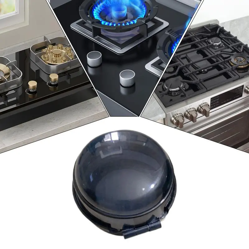 6Pcs Furnace Cover Button Stove Knob Child Proof Oven Clear Views Plastic Safety Guards Universal Gas Oven Lock Protectors