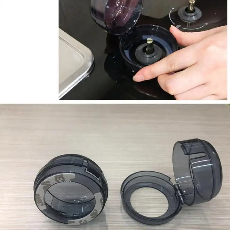 6Pcs Furnace Cover Button Stove Knob Child Proof Oven Clear Views Plastic Safety Guards Universal Gas Oven Lock Protectors
