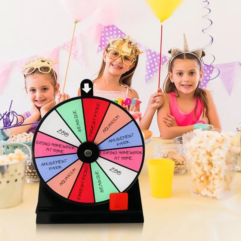 Spinning Prize Wheel With Heavy Duty Base Spinning Wheel For Prizes With 14 Slots Prize Wheel With Marker And Erase For Party