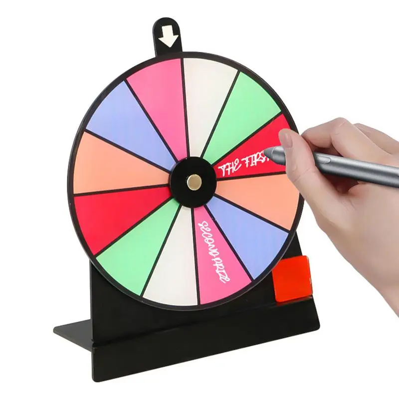 Spinning Prize Wheel With Heavy Duty Base Spinning Wheel For Prizes With 14 Slots Prize Wheel With Marker And Erase For Party