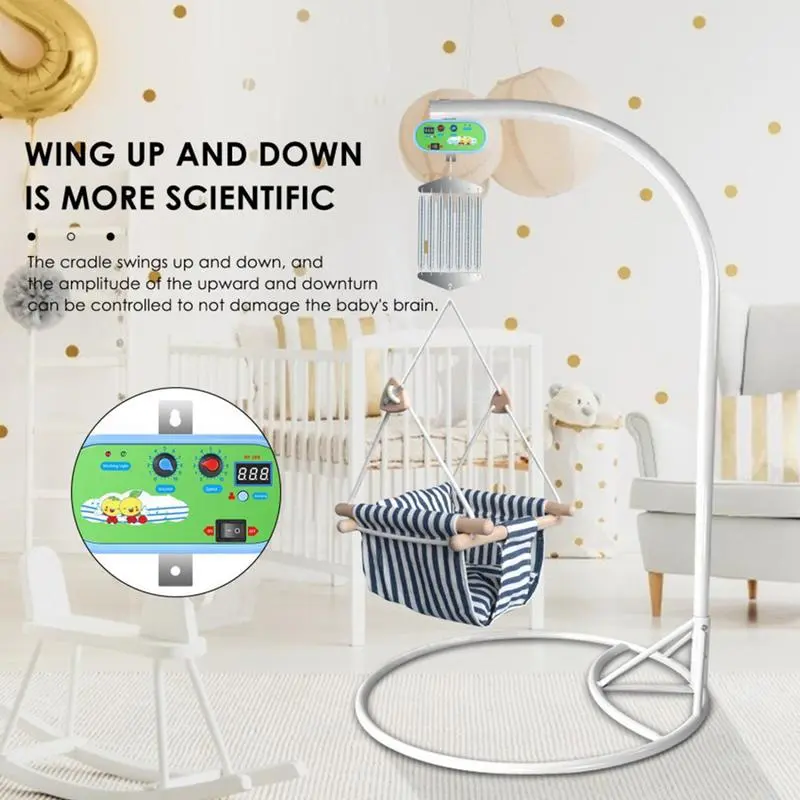 Electric Baby Bedside Sleeper Bassinet Automatic Toddler Rocking Swing with Adjustable Speed for Nursery home accessories