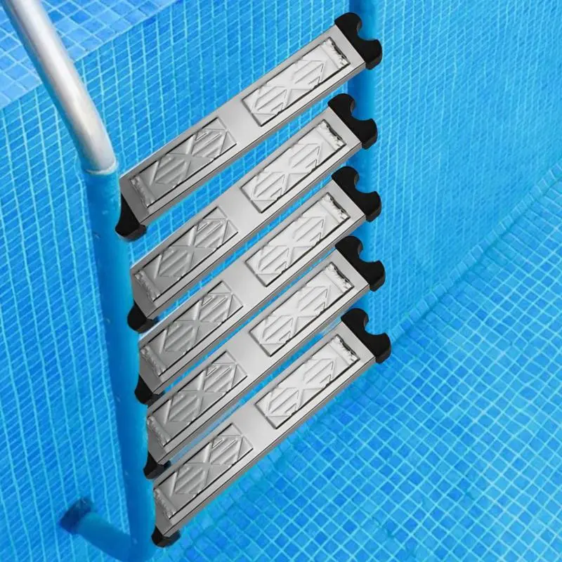 Stainless Steel Pool Ladder Steps Replacement Heavy Duty Treads Stair Pedal Stainless Steel Pool Ladder Escutcheon Plates For