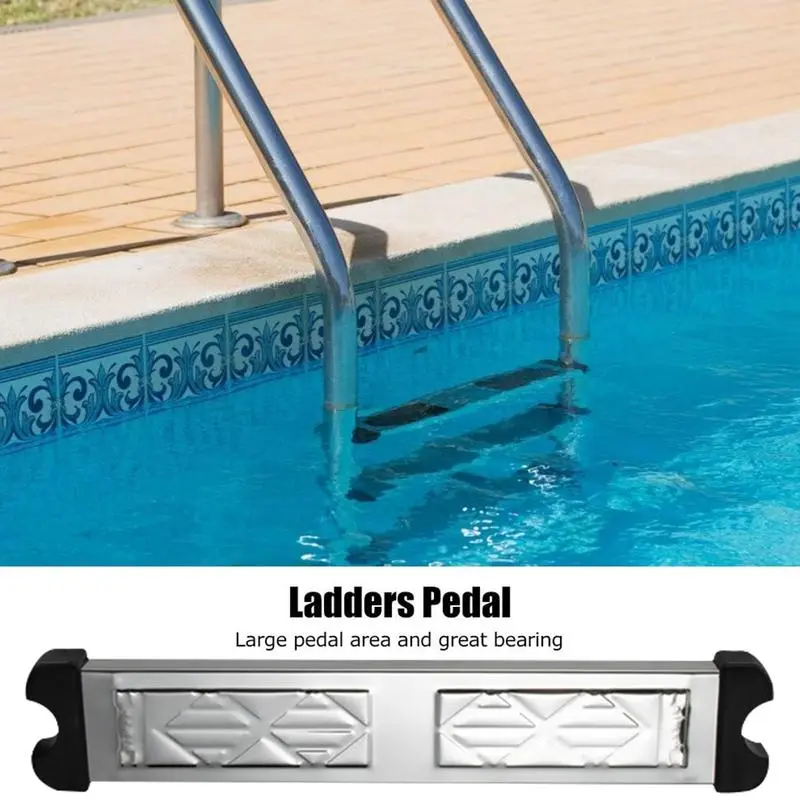 Stainless Steel Pool Ladder Steps Replacement Heavy Duty Treads Stair Pedal Stainless Steel Pool Ladder Escutcheon Plates For