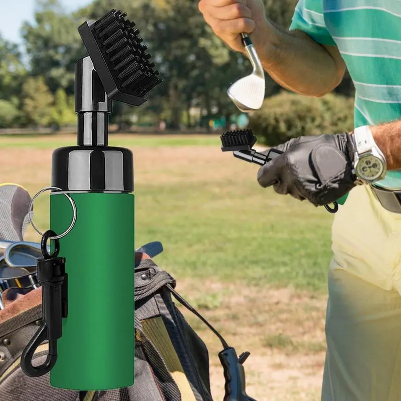 Golf Club Brush Golf Groove Cleaner Club Brush With Spray Bottle Multifunctional Golf Club Scrub Brush Lightweight Cleaning