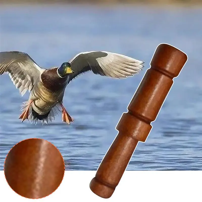 Mallard Duck Call Wildlife Whistle Wooden Portable Imitation Sound Attracting Calls Device for Adults Men Outdoor Hunting Trips