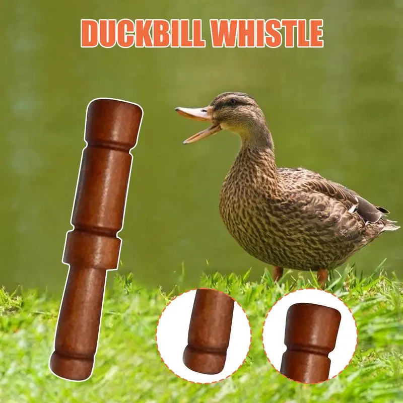 Mallard Duck Call Wildlife Whistle Wooden Portable Imitation Sound Attracting Calls Device for Adults Men Outdoor Hunting Trips
