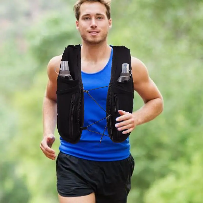 Vest Bag Hydration Pack Backpack Running Vest Workouts Travel Chest Bag Breathable Water Daypack For Cycling Night Walking
