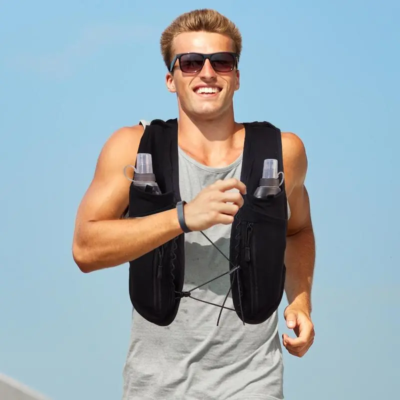 Vest Bag Hydration Pack Backpack Running Vest Workouts Travel Chest Bag Breathable Water Daypack For Cycling Night Walking