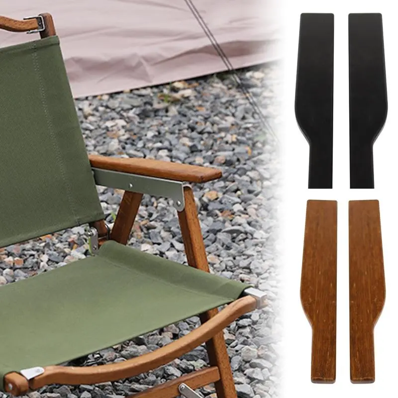 Chair Wood Rail Widened Smooth Polished Wood Armrest for Chair Folding Chair Rail Multifunctional Armrest Supplies Camping Chair
