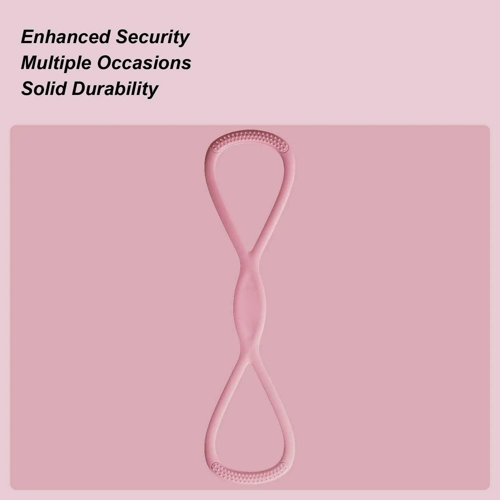 Exercise Bands With Handles Figure 8 Silicone Yoga Bands Strength Training Equipment For Upper Body Arm Back Shoulder Strength