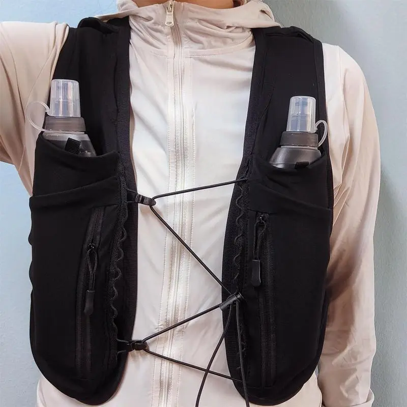 Vest Bag Hydration Pack Backpack Running Vest Workouts Travel Chest Bag Breathable Water Daypack For Cycling Night Walking