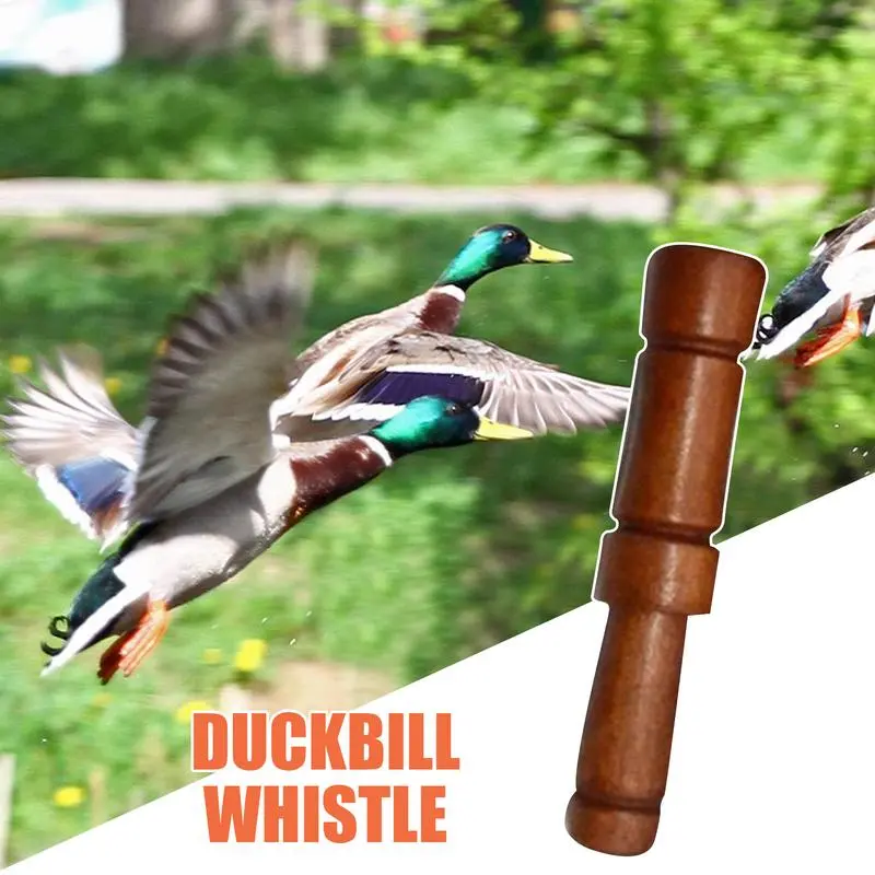Mallard Duck Call Wildlife Whistle Wooden Portable Imitation Sound Attracting Calls Device for Adults Men Outdoor Hunting Trips