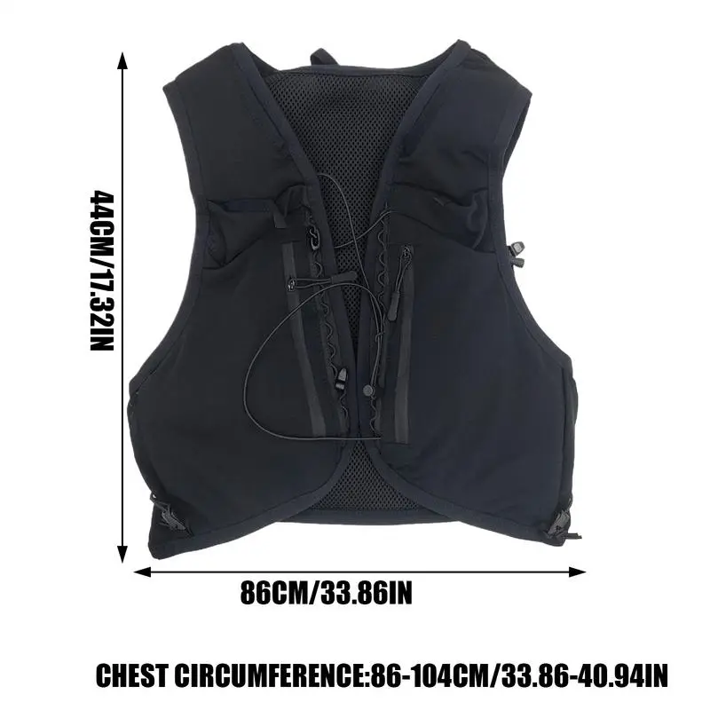 Vest Bag Hydration Pack Backpack Running Vest Workouts Travel Chest Bag Breathable Water Daypack For Cycling Night Walking
