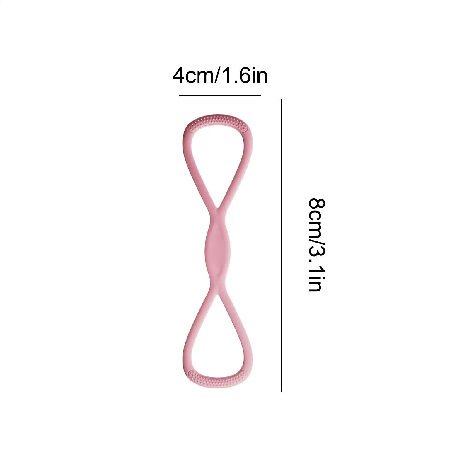 Exercise Bands With Handles Figure 8 Silicone Yoga Bands Strength Training Equipment For Upper Body Arm Back Shoulder Strength