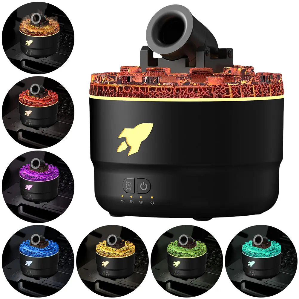 Volcanic Crack Light Cannons Humidifier Aroma Diffuser Cannon Blast Aroma Humidifier Cannon Blast Turret Aromatherapy Humidifier