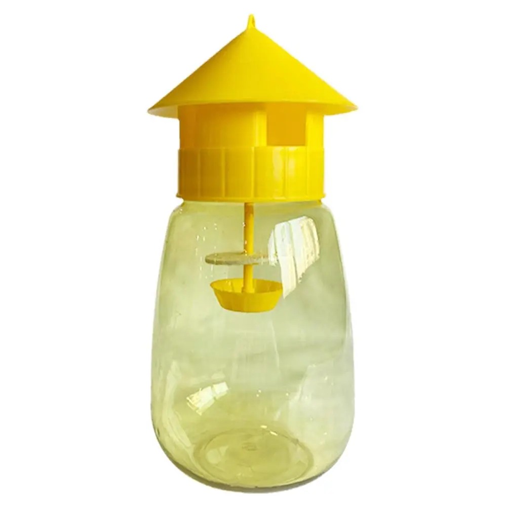 3PCS Fruit Fly Trap Killer Yellow Plastic Drosophila Trap Fly Orchard Anti Fruit Catcher Pest Fly Trap Control Insect Products