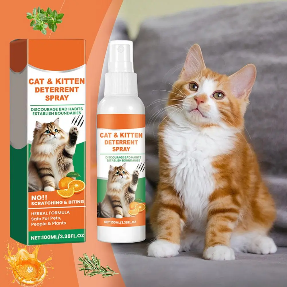 Cats Deterrent Spray Natural Ingredient Cat Deterrent For Furniture Protection Effective Cat Scratch Deterrent Training