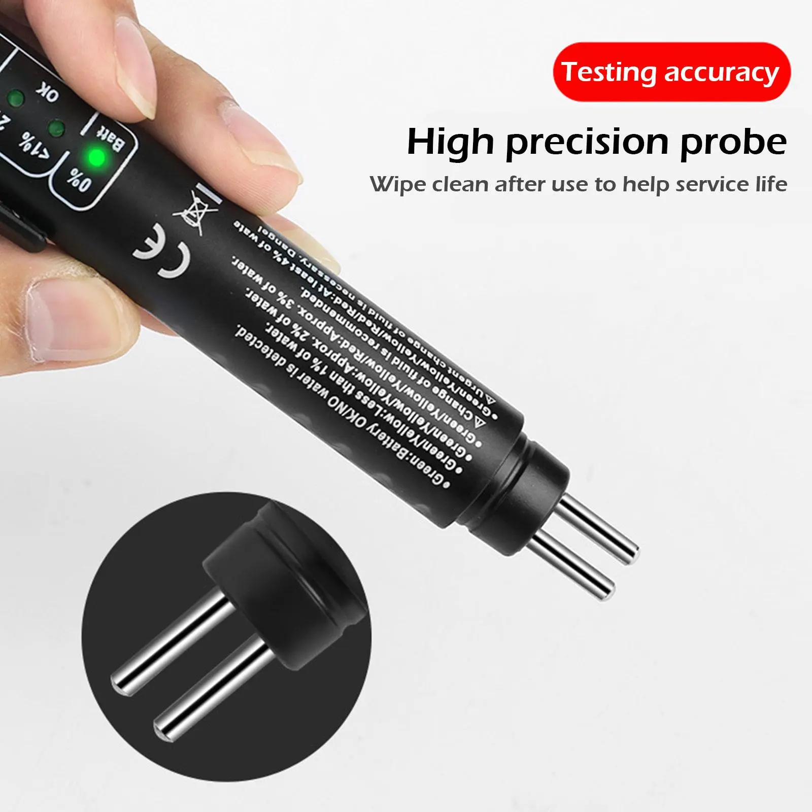 Brake Fluid Tester Auto Car Brake Liquid Digital Tester For DOT3/DOT4/DOT5.1 Accurate Oil Quality Check Pen Sound Light Alarm