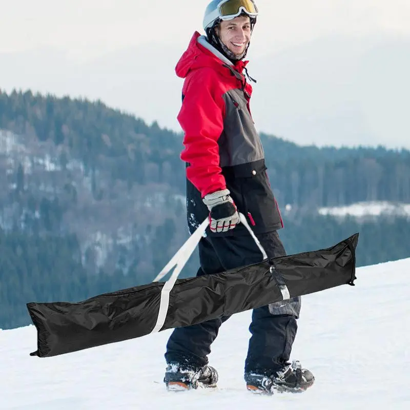 Snow Ski Bags Waterproof Travel Ski Outdoor Polyester Bag Adjustable Carrier Sports Accessories Snowboard Storage Sleeve For