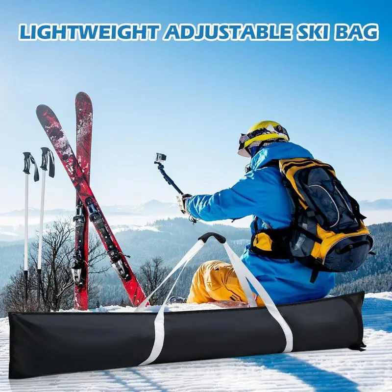 Snow Ski Bags Waterproof Travel Ski Outdoor Polyester Bag Adjustable Carrier Sports Accessories Snowboard Storage Sleeve For