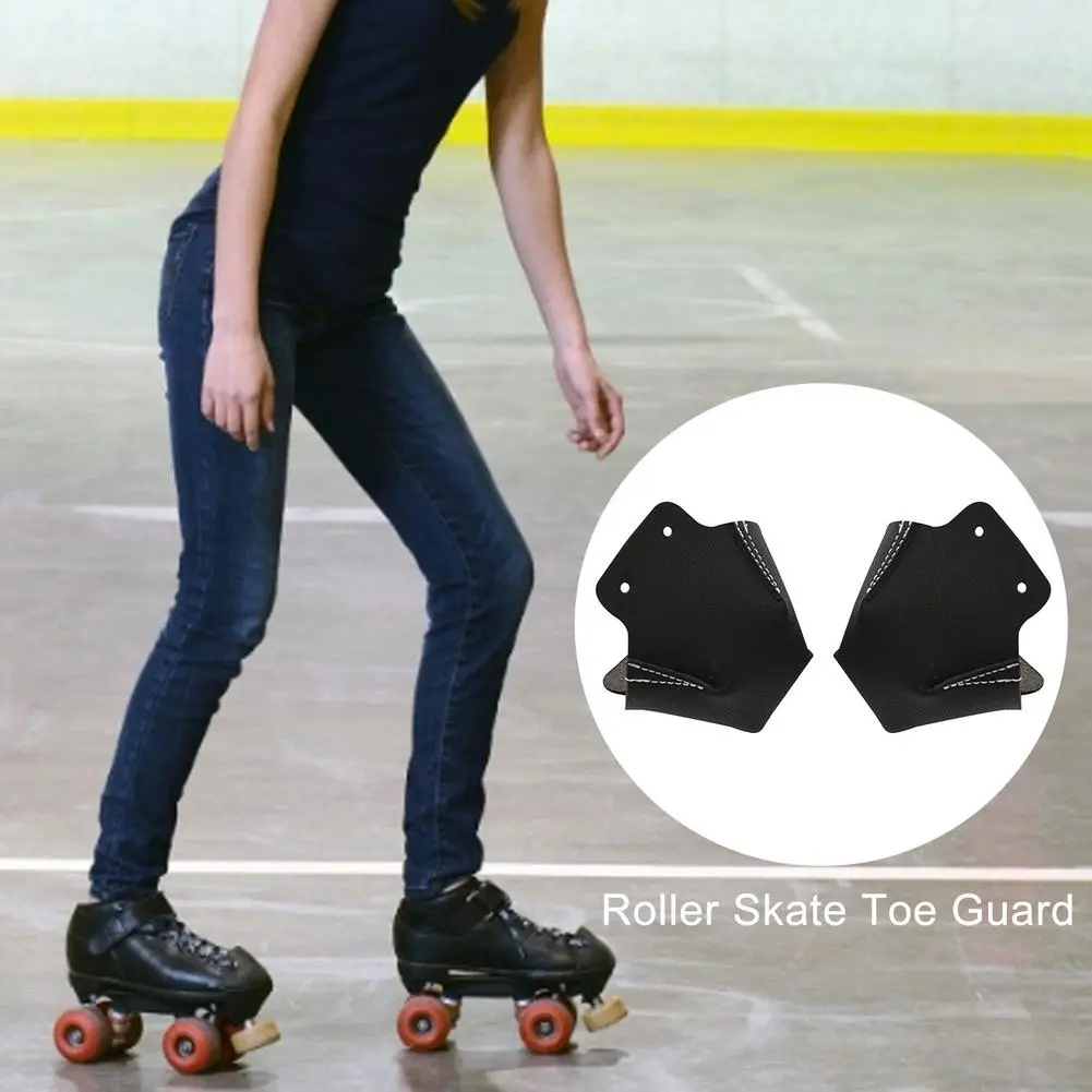 New 2 Pair Protective Cover Ice Skates PU Leather Roller Skate Protectors Guard Protectors