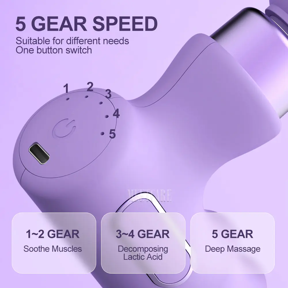 Electric Massage Gun Mini Powerful Muscle Relax Deep Massager Brushless Motor Pain Relief Body Slim Sport Exercise for Fitnesss