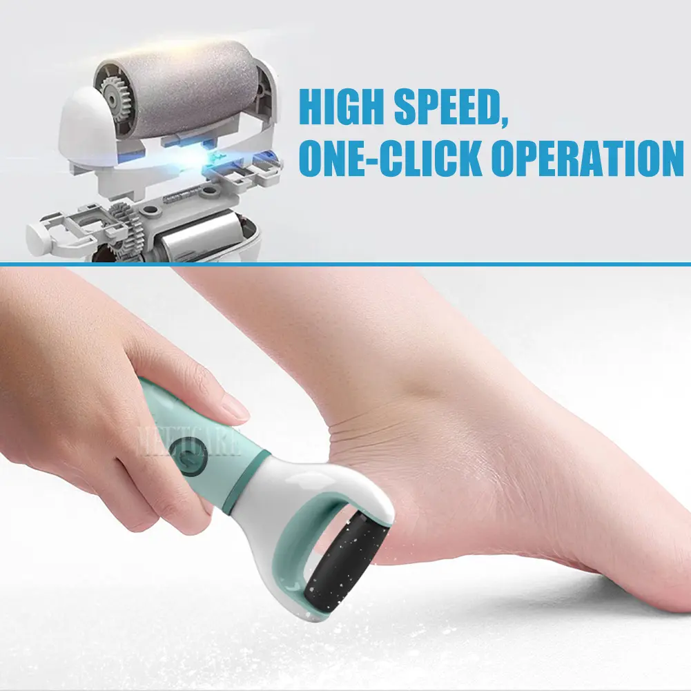 Wireless Foot Grinder USB Recharge Waterproof Portable Anti Callus Dead Skin Cracks Pedicure Tool Foot Care Hard Cracked Clean