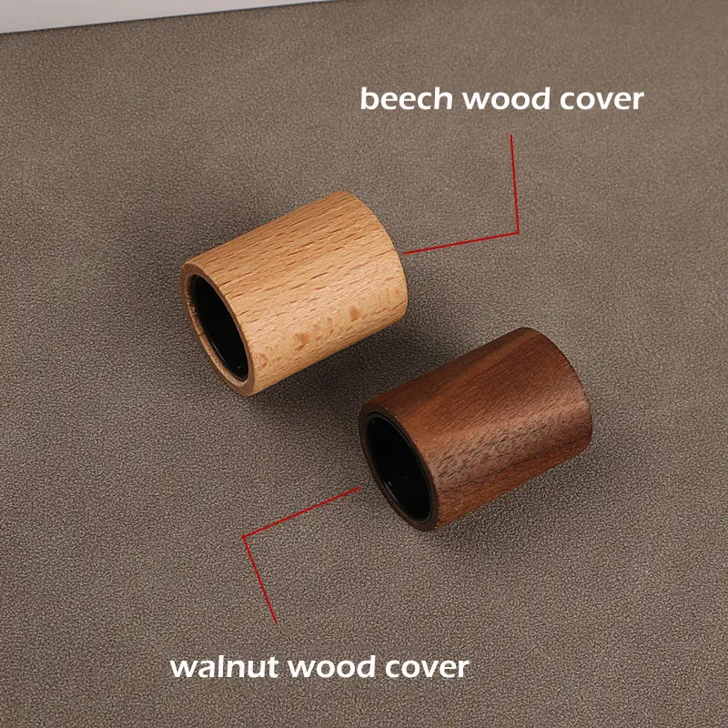 1pc 10ml Portable Glass Spray Bottle Beech Lid Perfume Bottle Walnut Cover Empty Bottle Sample Vial Cosmetic Container