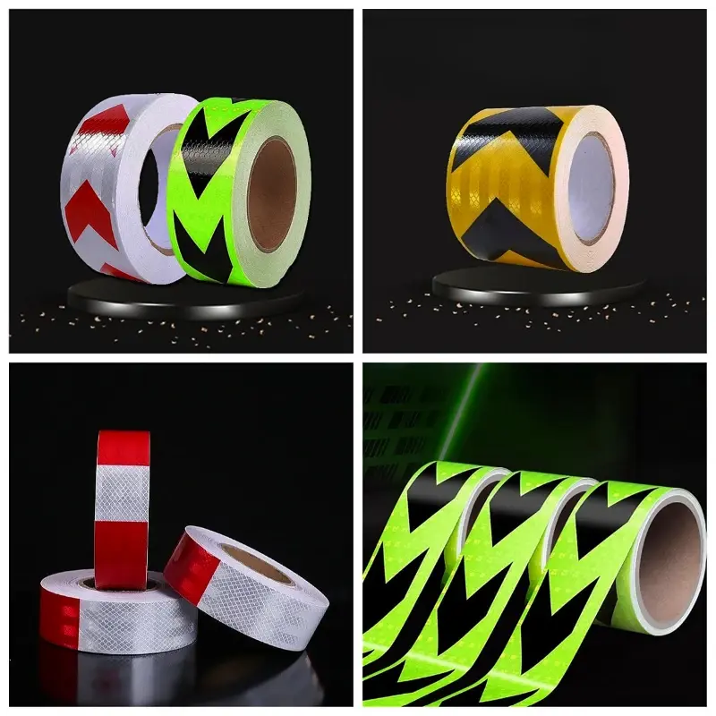 Car Reflective Tape Auto Safety Warning Sticker Reflector Protective Tape Strip Film for Trucks Motorcycle Safety Accessories