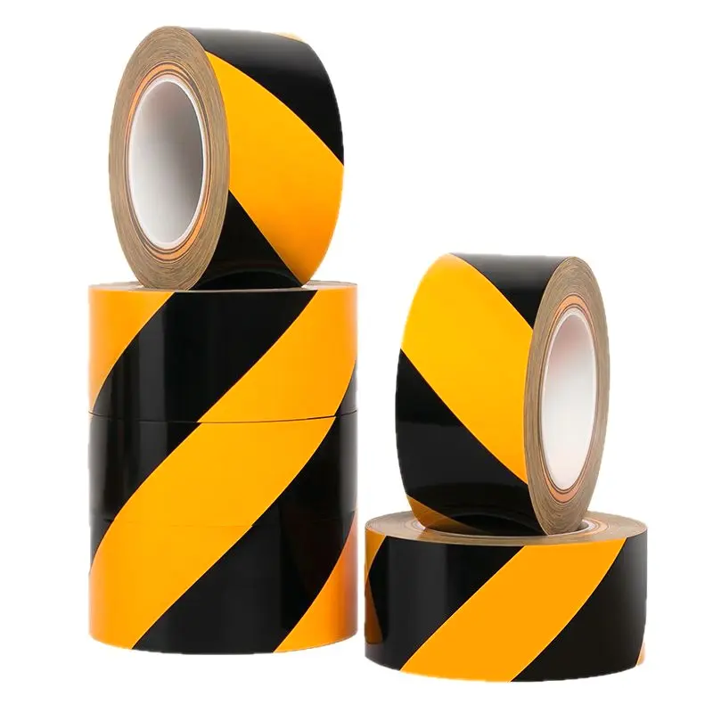 Black Yellow Reflective Tape Sticker Self-adhesive Car Safety Warning Reflective Film Truck Tape Road Marking Tape Accessories
