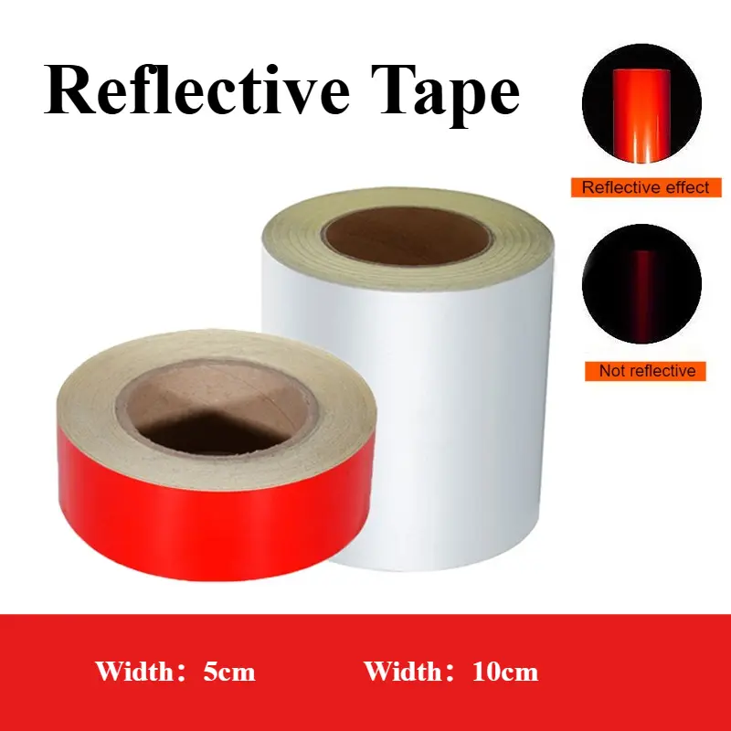 Car Reflective Tape Safety Warning Sticker Reflector Tape Reflective Material Reflector Protective Tape Strip Film for Big Truck