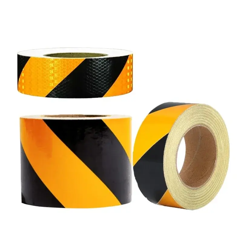 5cm/10cm Width Reflective Tape Reflective Waterproof Tape Self-Adhesive Safety Warning Sticker for Truck Ground Safety Stickers