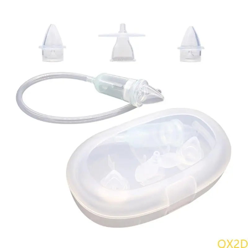 Soft Nasal Aspirator Silicone Baby Nasal Cleaner to Ensures Gentle Mucus Removal