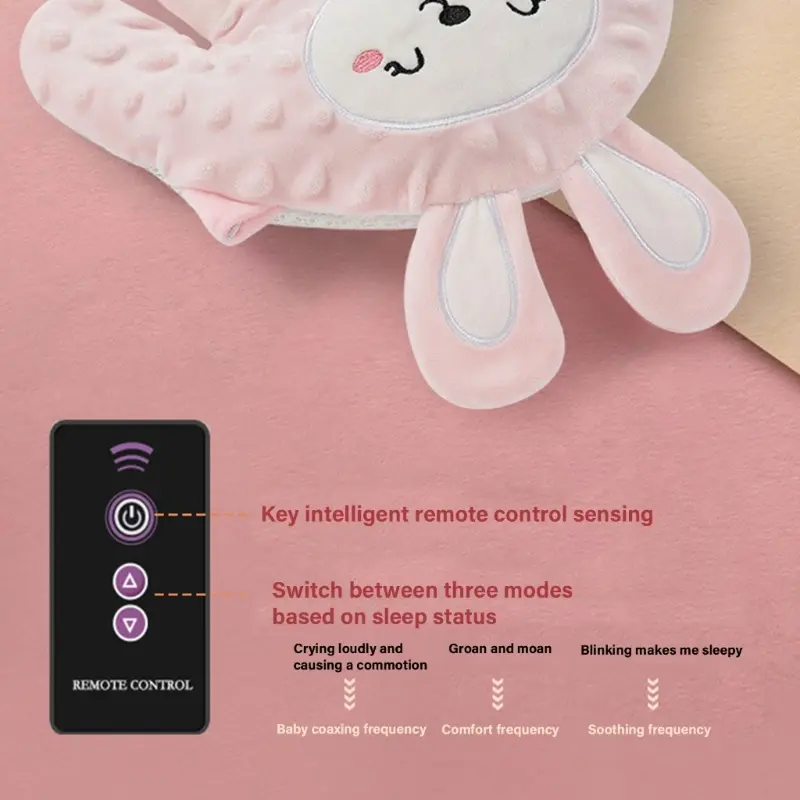Calming Hand Pillow for Toddler Remote Controlled Sleep Aid with Gentle Vibrations, Soft Comfortable Soothing Pillow