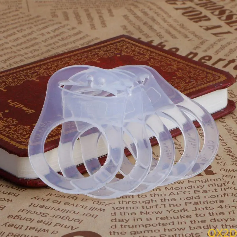 Durable Transparent Silicone Baby Infant New Born Mom Pacifier Adapter Rings