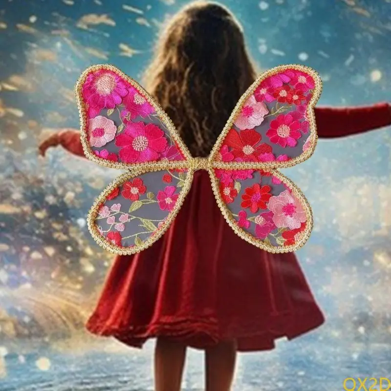 Embroidered Lovely Wing Polyester Wing Comfortable Wing for Children Birthday