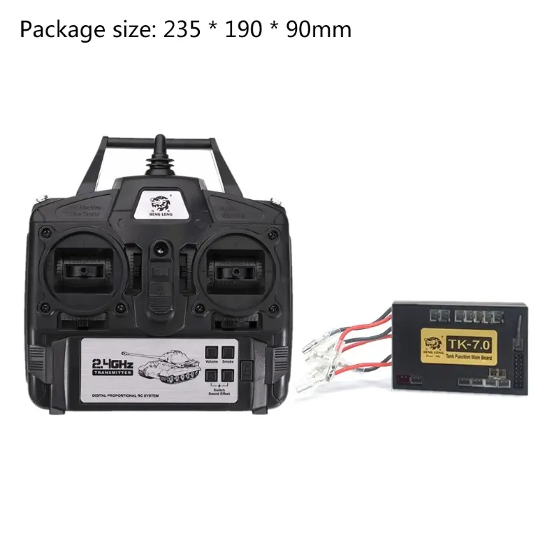 2.4GHz Remote Control Radio System DIY Toy TK-7.0 Version Receiver Main Board Digital Radio Transmitter for 1/16 RC  Dropship