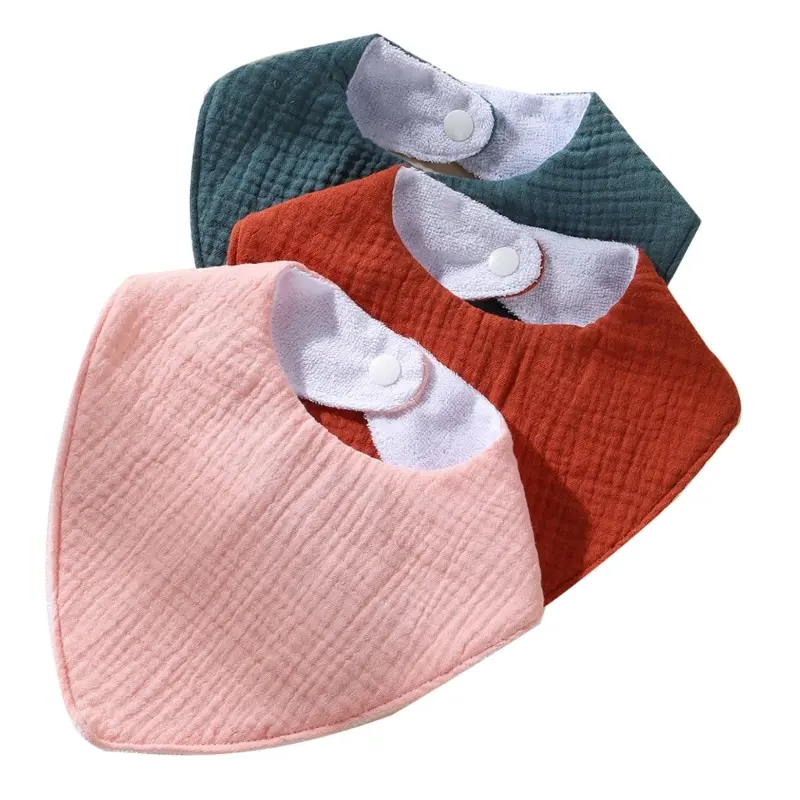 3 Pack Stylish & Practical Baby Burp Cloths & Functional Baby Bibs Cotton Spit Up Bibs Fashionable Unisex Baby Bibs