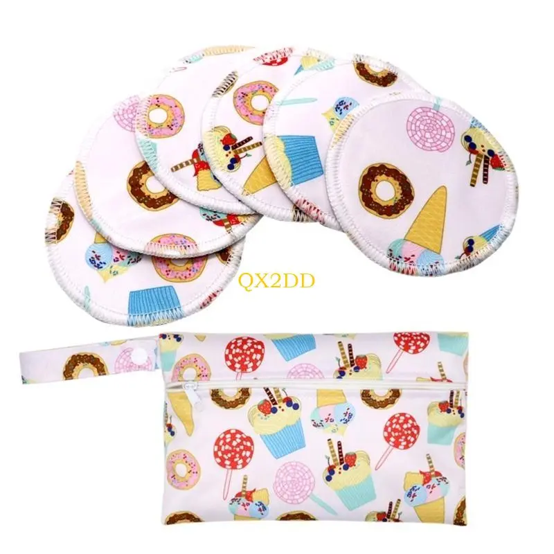 Reusable Bamboo Nursing Pads Set Soft and Breathable Breastfeeding Accessories