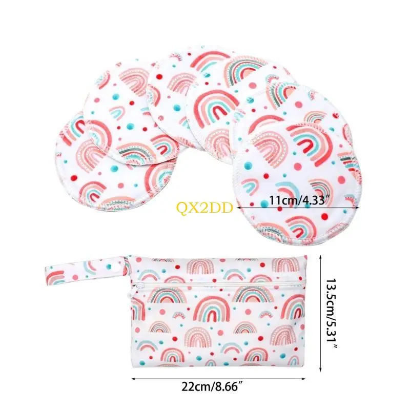 Reusable Bamboo Nursing Pads Set Soft and Breathable Breastfeeding Accessories
