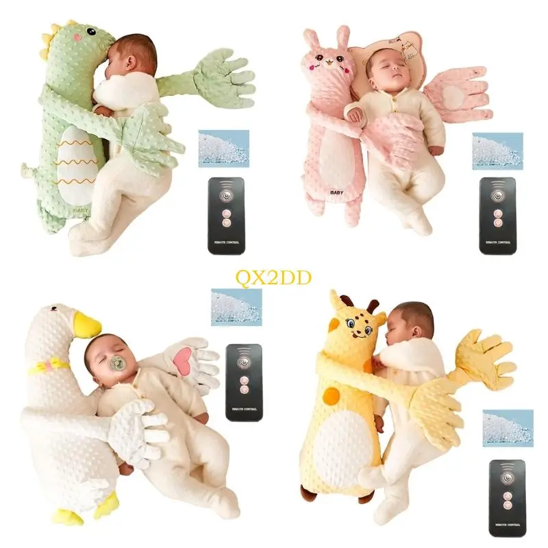 Cartoon Baby Exhaust Pillow Breathable Pacify Hand Toy Anti Startle Design Portable Soothing Aid for Mood Calming