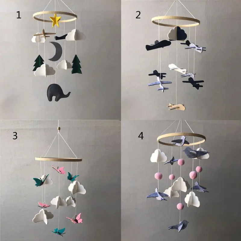Baby Rattle Mobile Crib Toy Bed Hanging Newborn Wind Chimes Bell Kids Room Decoration Photography Props Dropshipping