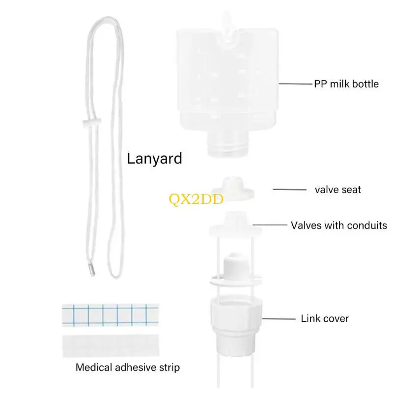 Infant Feeding Assistant for New Parents,Gentle Silicone Nursing Tool Lactation Aid Adjustable Suction Nursing Assistant