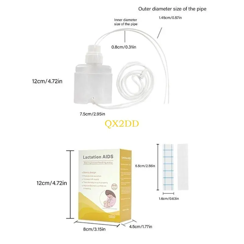 Infant Feeding Assistant for New Parents,Gentle Silicone Nursing Tool Lactation Aid Adjustable Suction Nursing Assistant